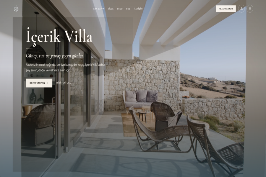 Villa Sitesi Yazılımı - İçerik Villa